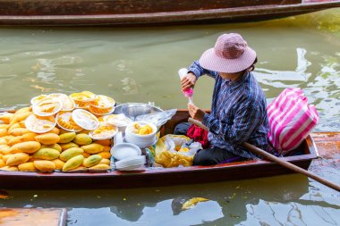 damnoen saduak yüzen Pazar içinde ratchaburi yakın bangkok, Tayland