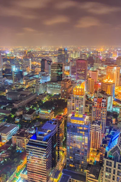 曼谷城市景观、 商务区与高大厦，曼谷，泰国 — 图库照片