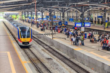 Kuala Lumpur, Malezya - 18 Haziran 2016: şehir merkezindeki Kl Malezya Kuala Lumpur Monoray ulaşım sistemi. Monoray Kuala Lumpur birkaç tren sistemlerinden biridir