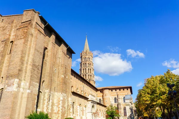 Il campanile della Basilica di San Sernino, Tolosa, Francia — Foto Stock