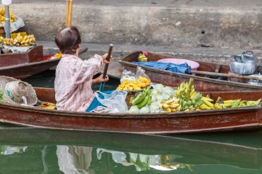 damnoen saduak yüzen Pazar içinde ratchaburi yakın bangkok, Tayland
