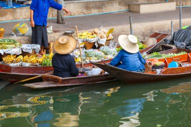 damnoen saduak yüzen Pazar içinde ratchaburi yakın bangkok, Tayland