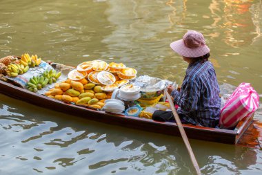 damnoen saduak yüzen Pazar içinde ratchaburi yakın bangkok, Tayland