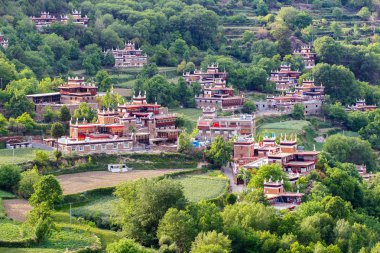 Danba Tibet Köyü, Sichuan, Çin