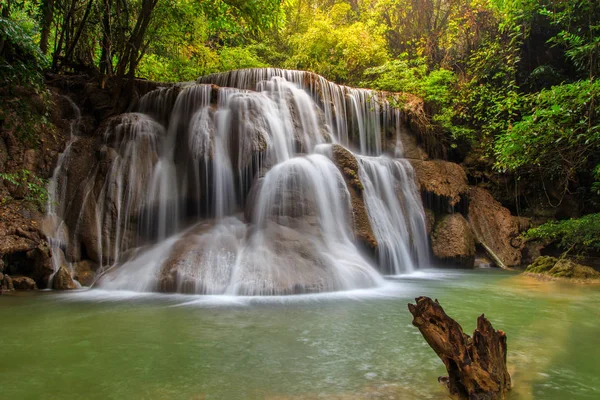 Huai Mae Khamin waterfall in deep forest, Thailand — Stock Photo, Image