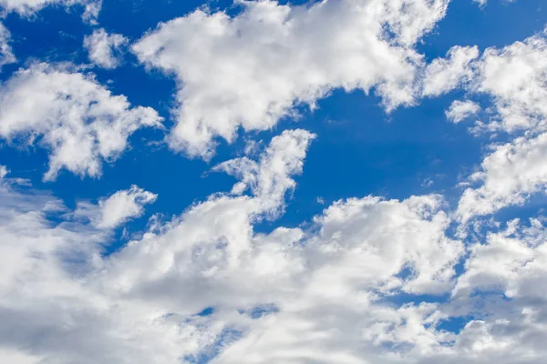 Fond bleu ciel avec nuage gros plan — Photo