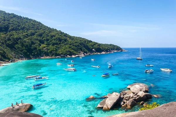 Το Top view Similan νησί στο Mu Koh Surin εθνικό πάρκο, Επαρχία Phangnga, Ταϊλάνδη — Φωτογραφία Αρχείου