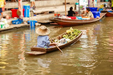 damnoen saduak yüzen Pazar içinde ratchaburi yakın bangkok, Tayland