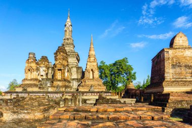 WAT Mahathat Tapınağı ve semt Sukhothai Historical Park, Tayland