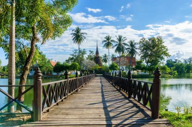 WAT Traphang tanga tapınakta semt Sukhothai Historical Park, Tayland