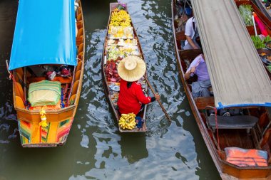 damnoen saduak yüzen Pazar içinde ratchaburi yakın bangkok, Tayland