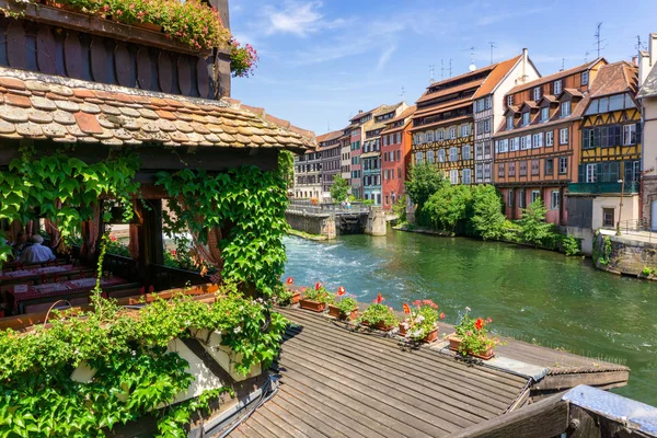 Traditional Colorful Houses Petite France Strasbourg Alsace France — Stock Photo, Image