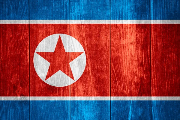 Flagge Nordkoreas — Stockfoto