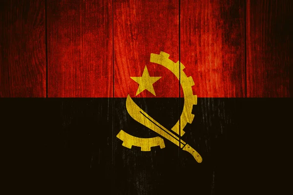 Flagge von Angola — Stockfoto