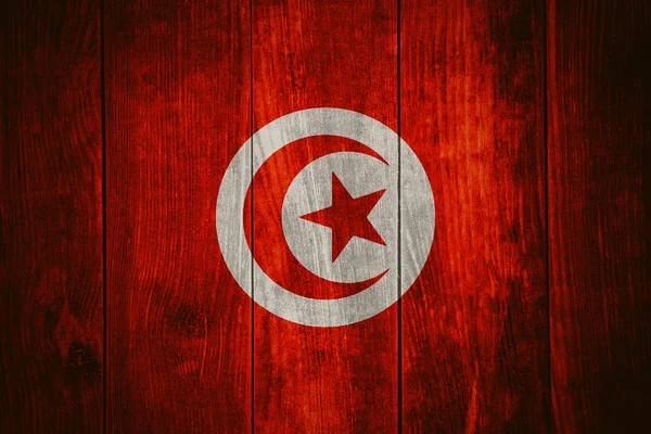 Прапор Тунісу — стокове фото