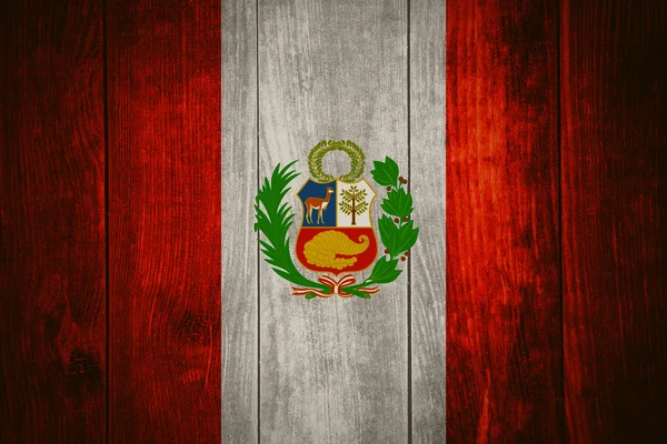 Peru flagga — Stockfoto