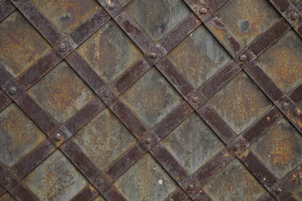 Eski çelik kapı detay — Stok fotoğraf