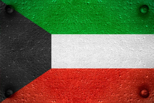 Kuvajtská vlajka — Stock fotografie