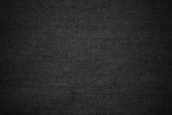 Black linen texture — Stock Photo, Image