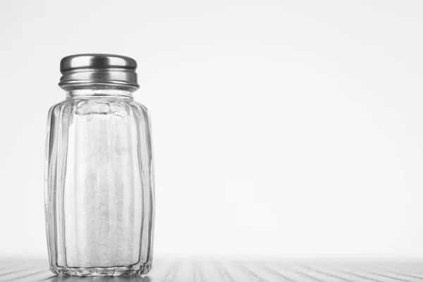 Glass salt shaker — Stock Photo, Image