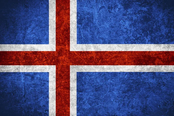 Bandera de Islandia —  Fotos de Stock