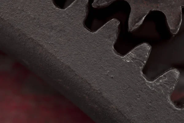 Detail of old iron gearwheel — Stock Photo, Image