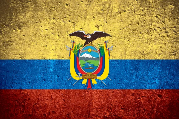 Flagga ecuador — Stockfoto
