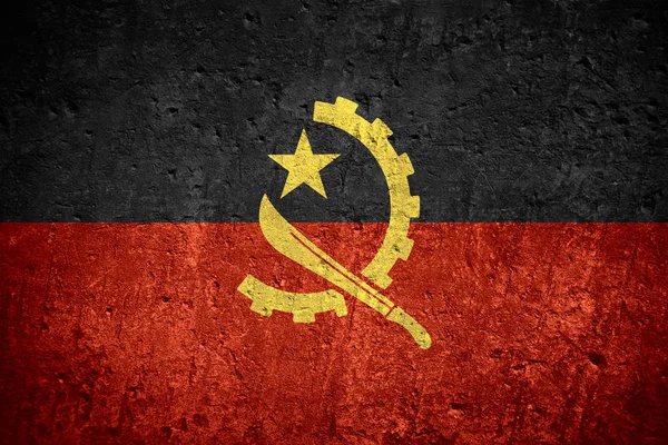 Flagge von Angola — Stockfoto