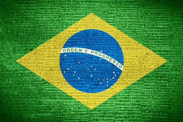 Flagge Brasiliens — Stockfoto