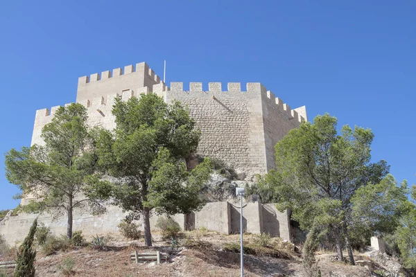 Petrer castle view — Stock fotografie