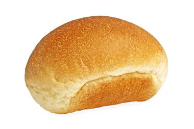 Beyaz arkaplanda ekmek