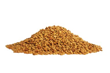 Beyaz arka planda izole edilmiş çeçen tohumları