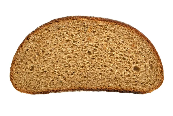 Scheiben frisches Roggenbrot isoliert auf weißem Hintergrund — Stockfoto