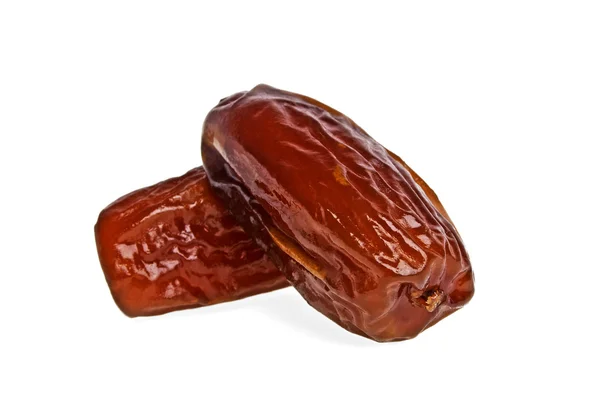 Dried dates fruits isolated on white background — Stock Photo, Image