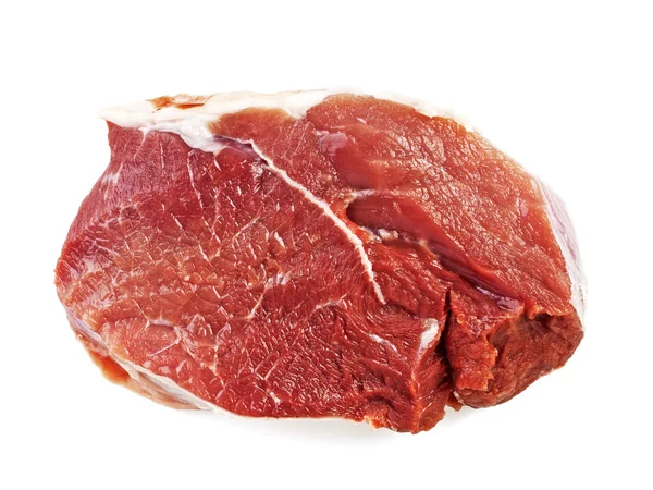 Surowe mięso izolowane na białym tle — Zdjęcie stockowe