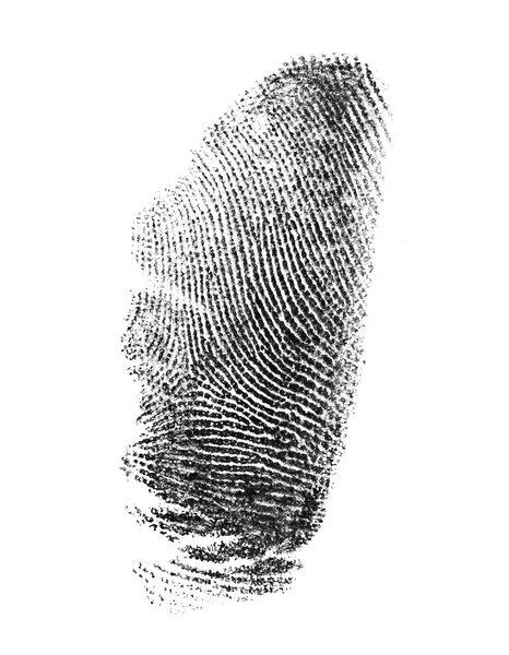 Odcisk palca na białym tle — Zdjęcie stockowe