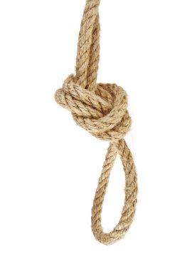 beyaz arkaplanda izole edilmiş ip