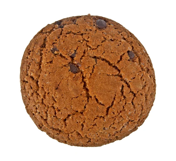 Μπισκότο σοκολάτας απομονωμένο σε λευκό φόντο — Φωτογραφία Αρχείου