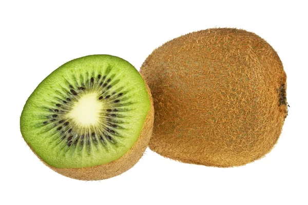 Kiwi fruits isolés sur fond blanc — Photo