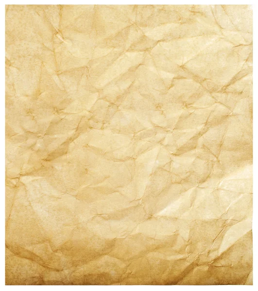 Vieux papier isolé sur fond blanc — Photo