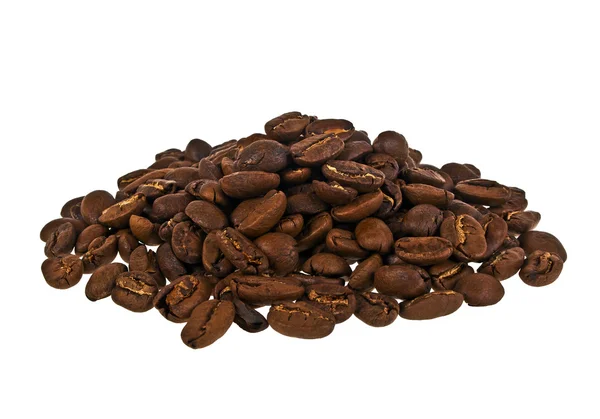 하얀 배경에서 분리 된 커피콩 — 스톡 사진