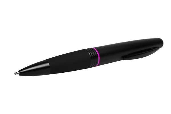 Black ball pen isolated on white background — Stock Photo, Image