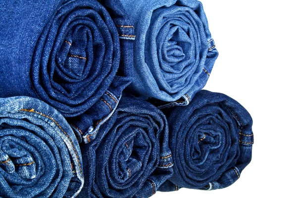 çok farklı kot beyaz arka plan üzerinde izole