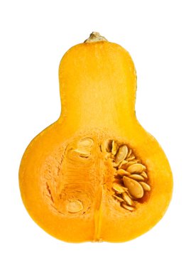 Beyaz arkaplanda izole edilmiş kabak.
