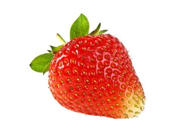 Bahçe çilek beyaz arka plan üzerinde izole