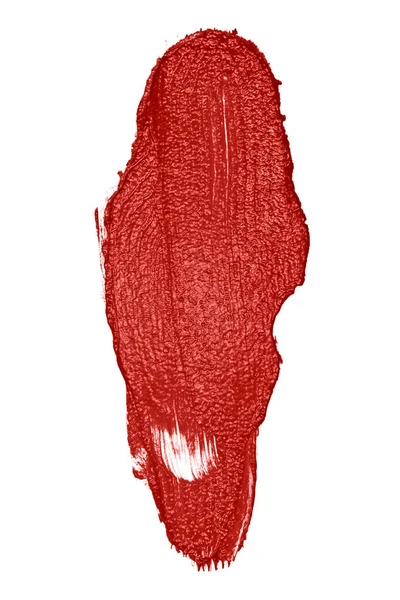Czerwony kolor szminki obrysu na białym tle — Zdjęcie stockowe