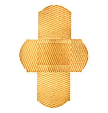 yapıştırıcı sıva üzerinde izole beyaz arka plan