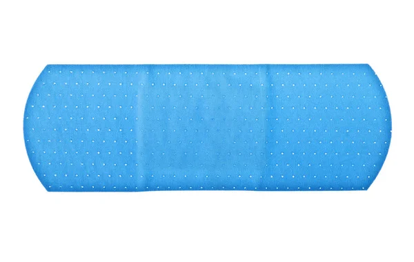 Синя клейка штукатурка на білому тлі — стокове фото