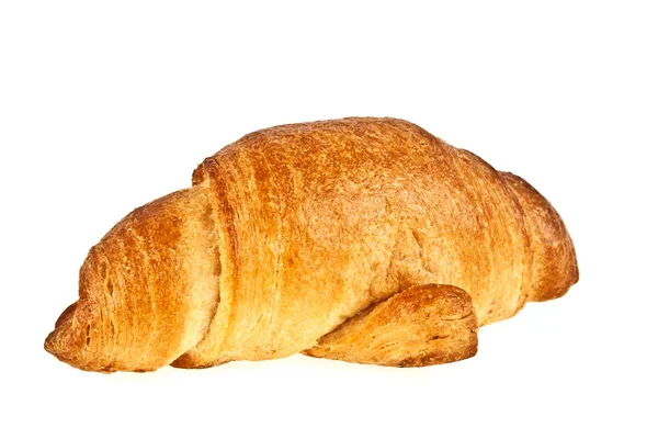 Frisch Croissant isoliert auf weißem Hintergrund — Stockfoto