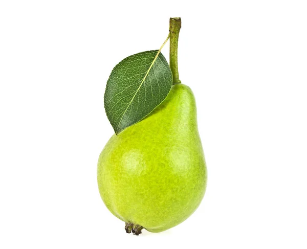 Green pear isolated on a white background — Stock Photo, Image